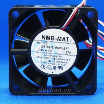 2410ML-05W-B69, Quạt tản nhiệt NMB-MAT, 24VDC, 60x60x25mm