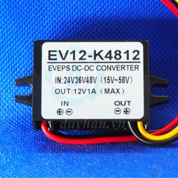 Chuyển Đổi Nguồn 24V36V48V ( 15V~58V) Ra 12V 1A