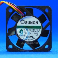 KDE1204PFVX, Quạt tản nhiệt Sunon KDE1204PFVX, 12VDC, 1.8W, kích thước 40x40x10mm