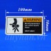 Nhãn cảnh báo "Thiết bị chuyển động" 100x50mm ANSI