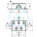 SKD 110/16 -Semikron - Mô-đun chỉnh lưu cầu 3 pha